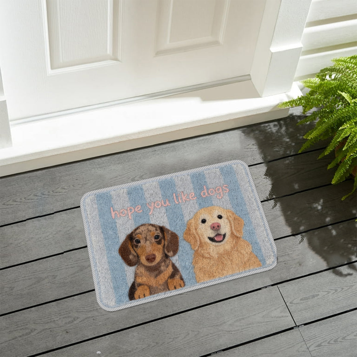 Hope You Like Dogs Cat Funny Greetings - Personalized Dog Non-Slip Tufted Rug