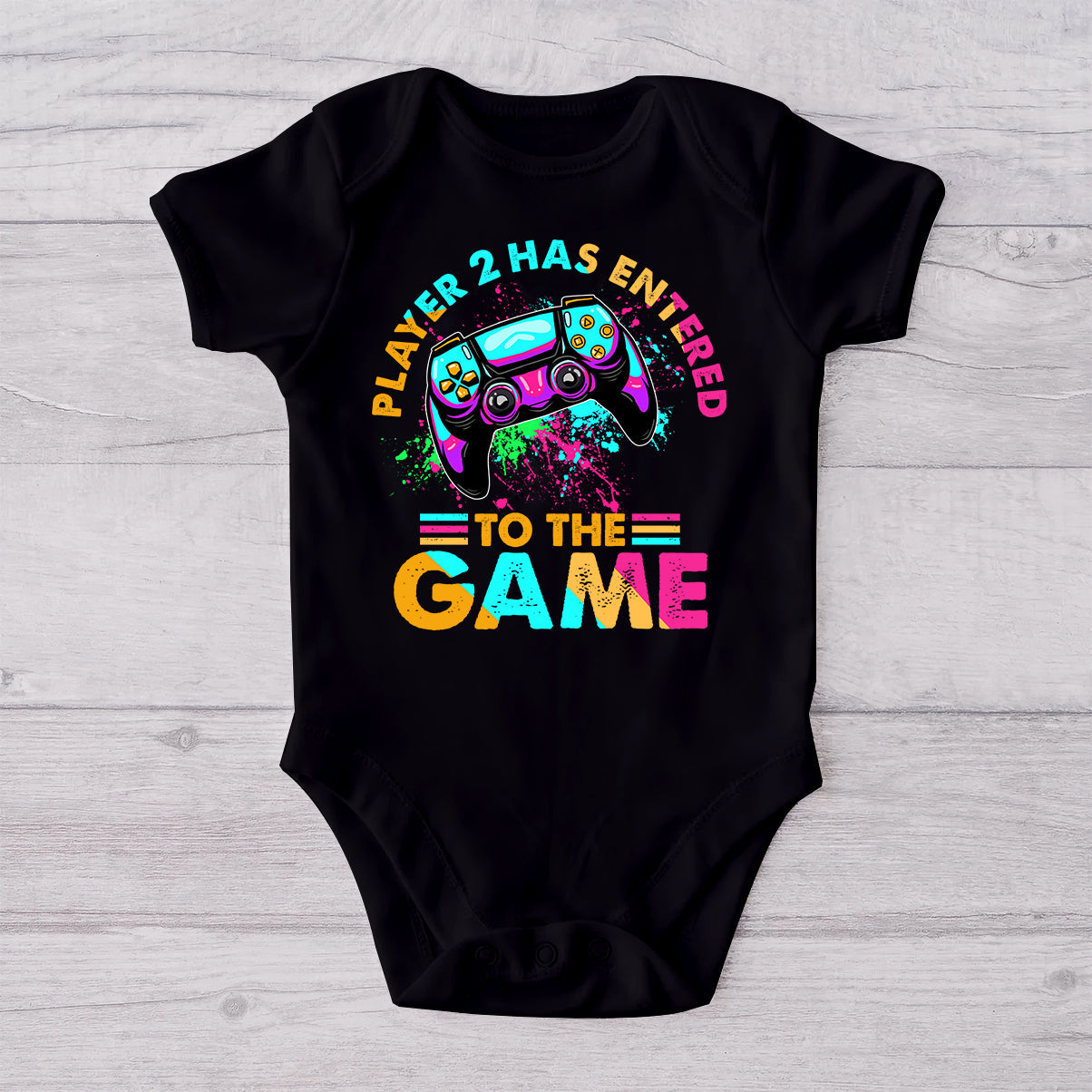 Level Up To Dad Grandpa... - Personalized Video Game T-shirt And Baby Onesie
