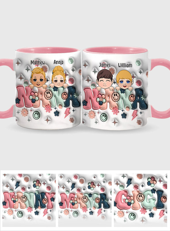 Best Grandma/Nana/Mimi Ever - Gift for grandma - Personalized Accent Mug