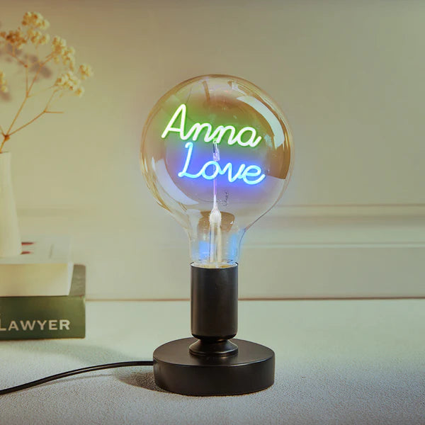 Any Name Light Bulbs - Personalized Any Name Light Bulbs Lamp