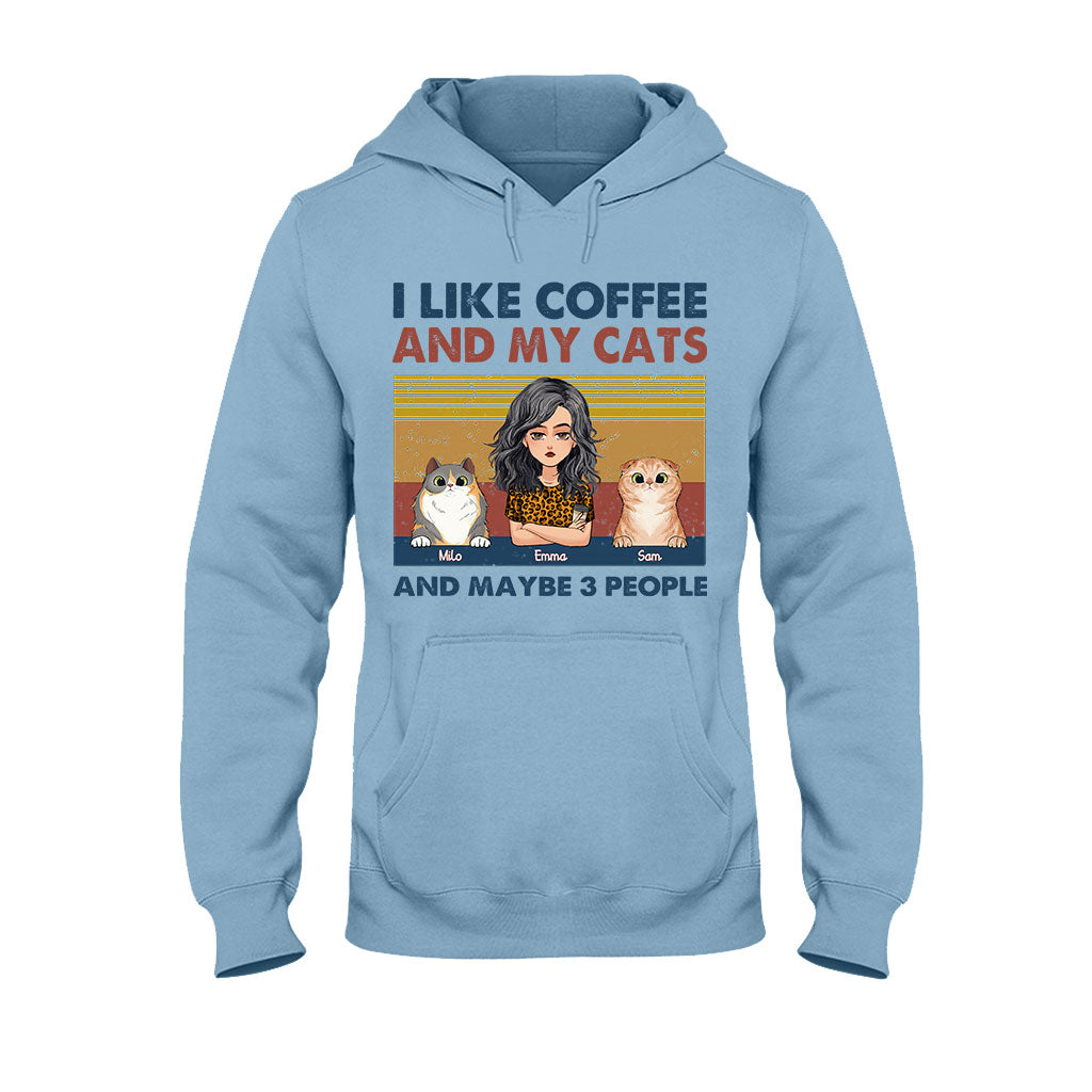 I Like Coffee And My Dog - Dog gift for cat lover - Personalized T-shirt And Hoodie