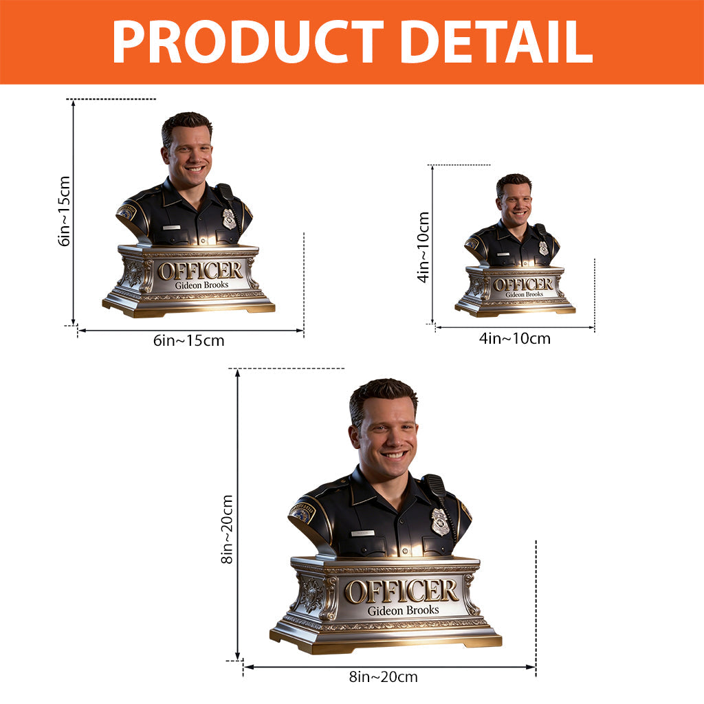 Custom Any Photo - Personalized Police Officer Custom Shaped Acrylic Plaque