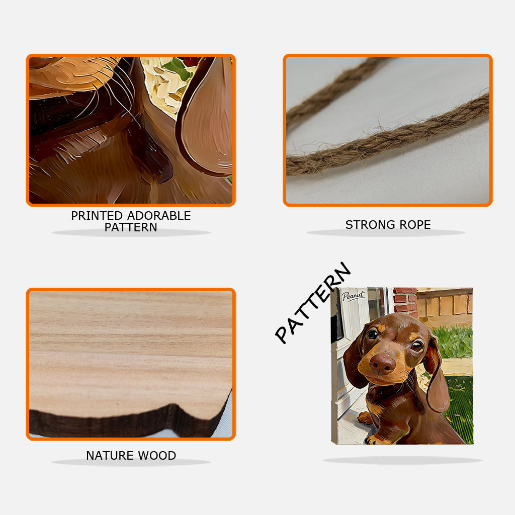 Any Photo Transform Preview Instanly - Personalized Dog Custom Shaped Wood Sign