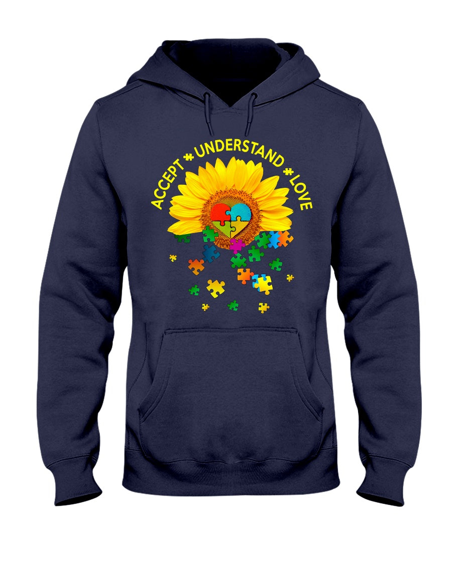 Autism Accept Understand Love - Autism Awareness T-shirt and Hoodie 0921