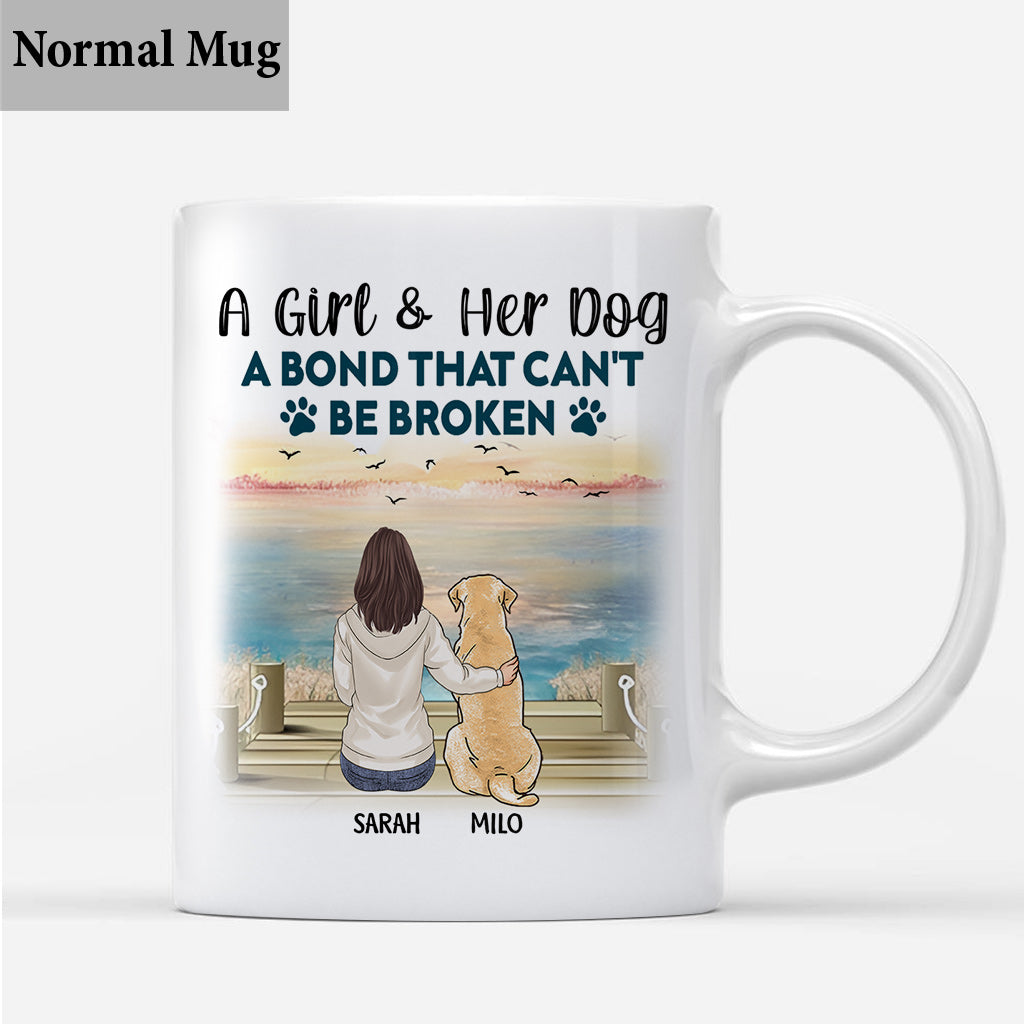 A Bond That Can't Be Broken - Personalized Dog Mug