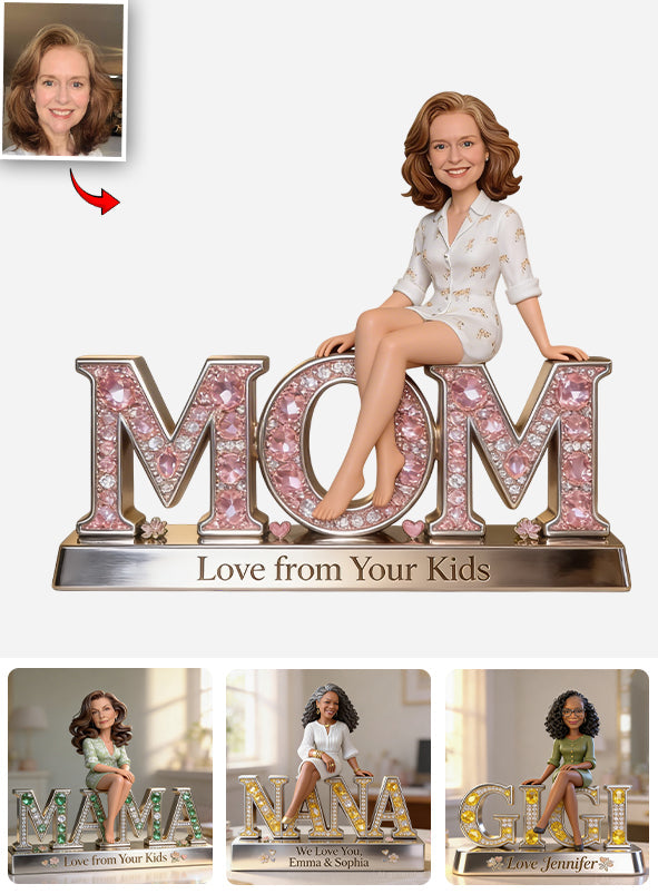 Custom Any Photo Best Gift For Mom, Grandma - Personalized Mother Custom Shaped Acrylic Plaque