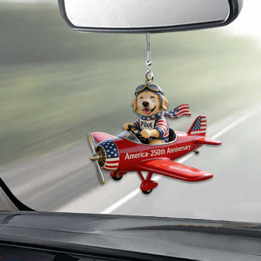 Happy Anniversary - Personalized Dog Car Ornament