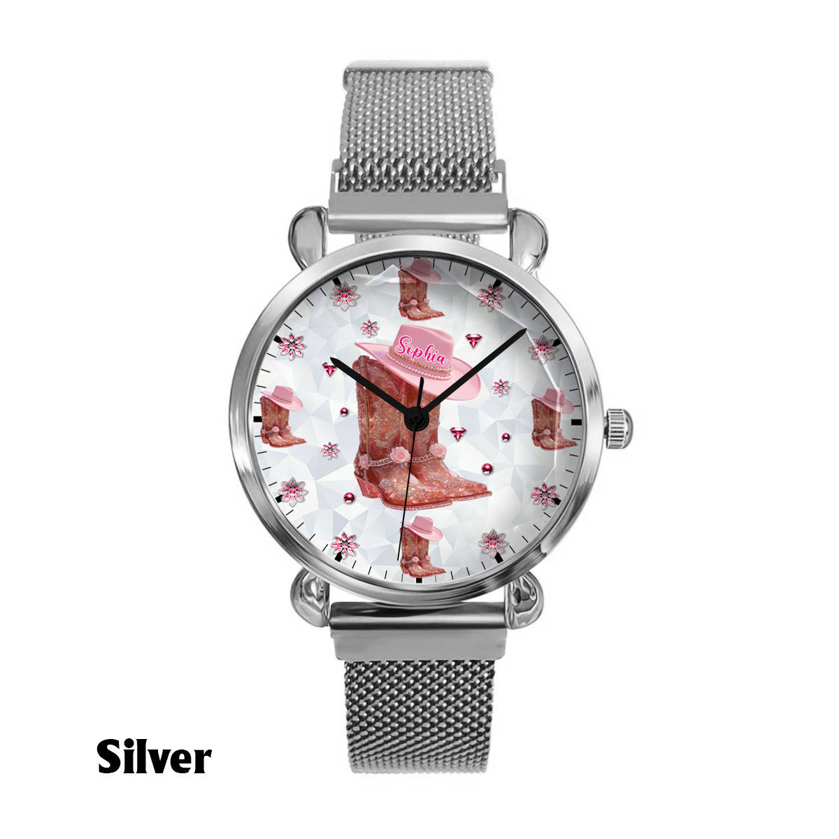 Floral Cowgirl - Personalized Cowgirl Women Hand Watch