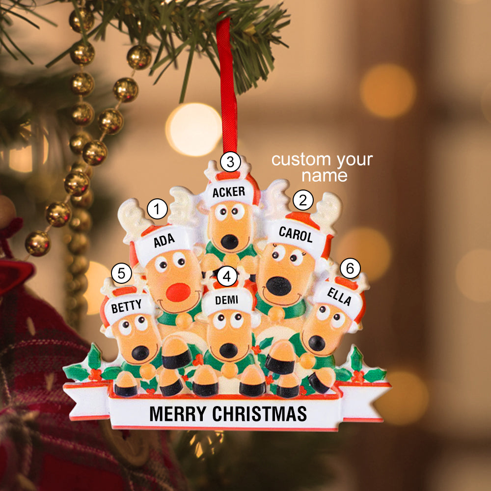 Any Family Name - Personalized Family Gift Ornament