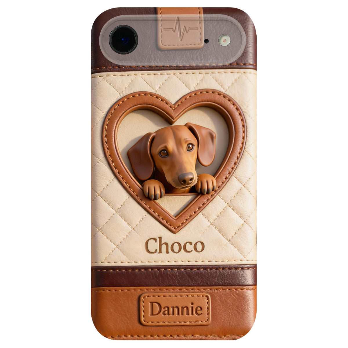 Custom From Any Photo - Personalized Dog Leather Phone Case
