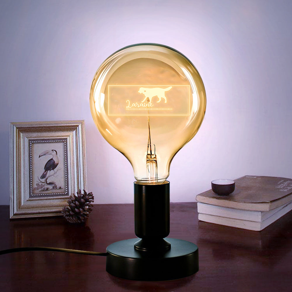 Any Photos - Personalized Dog Any Photo Light Bulbs Lamp