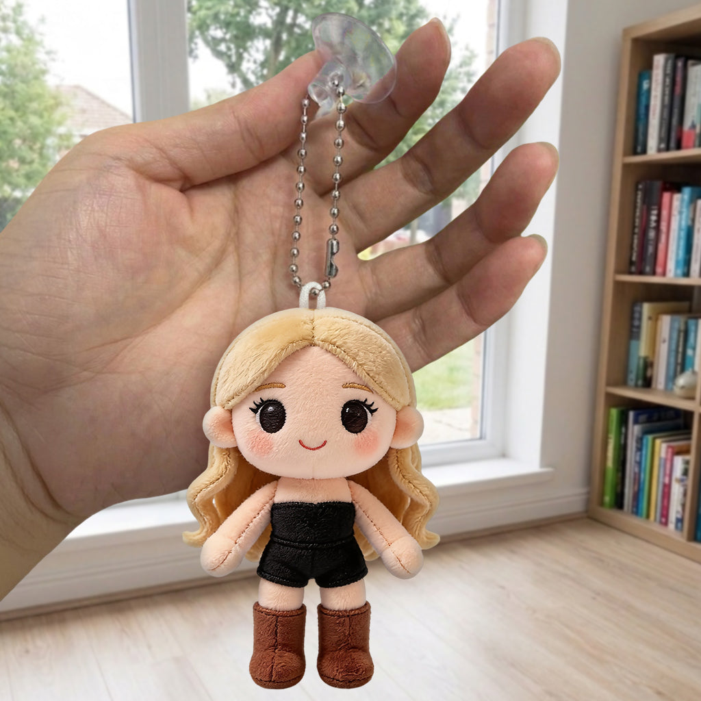 Just A Girl Who Loves Travelling - Personalized Travelling Plush Keychain