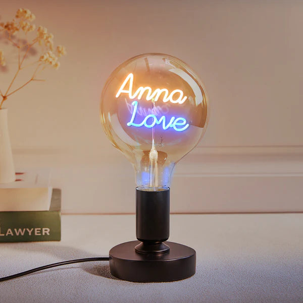 Any Name Light Bulbs - Personalized Any Name Light Bulbs Lamp