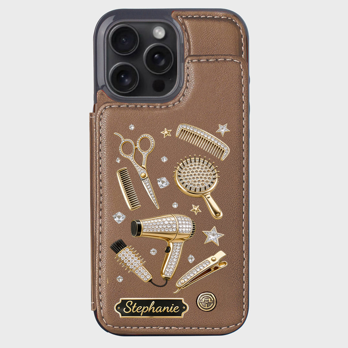 Hairdresser Scissors Salon Decor - Personalized Hairdresser Wallet Phone Case