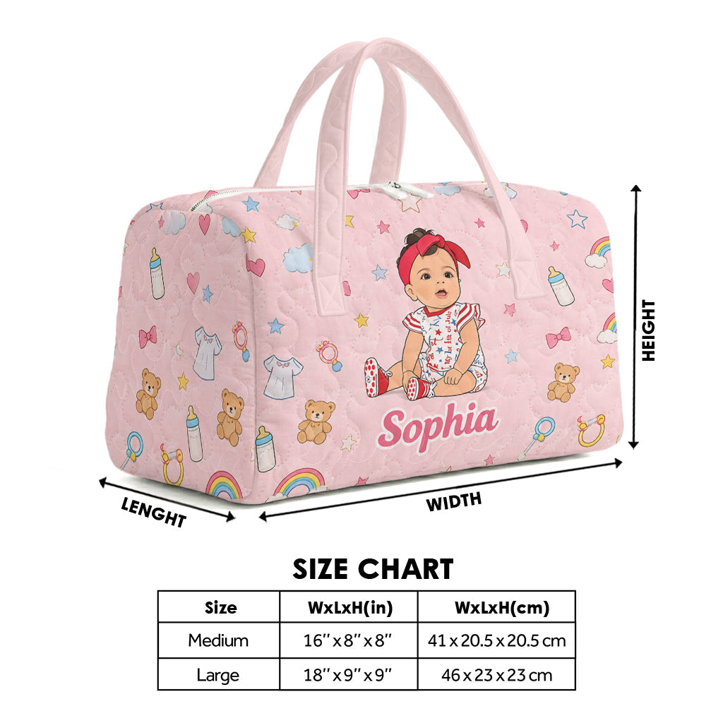Custom Any Photo - Personalized Kid Quilted Duffle Bag