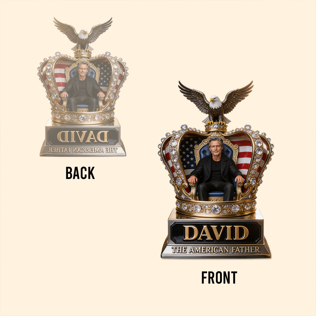 Custom Any Photo The Best Father - Personalized Father Custom Shaped Acrylic Plaque