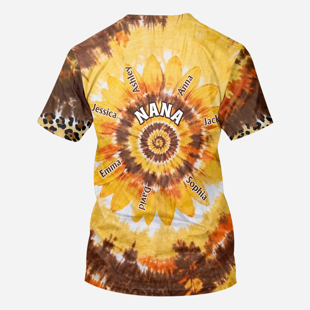 Grandms's Little Sunflower - Personalized Grandma All Over Shirt
