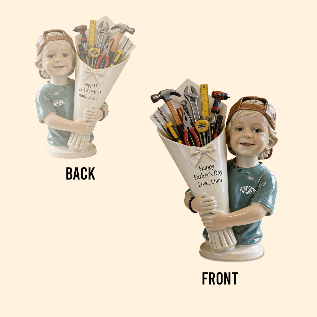 Custom Any Photo, Perfect Father's Day Gift - Personalized Kid Custom Shaped Acrylic Plaque