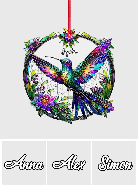 Beatiful Hummingbird - Personalized Hummingbird Ornament