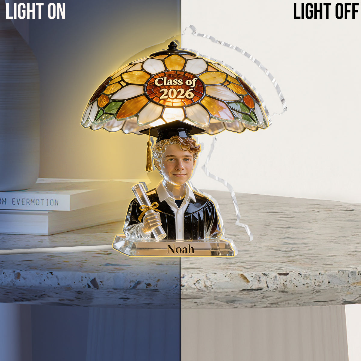 Custom Any Photo - Personalized Graduation Acrylic LED Night Light