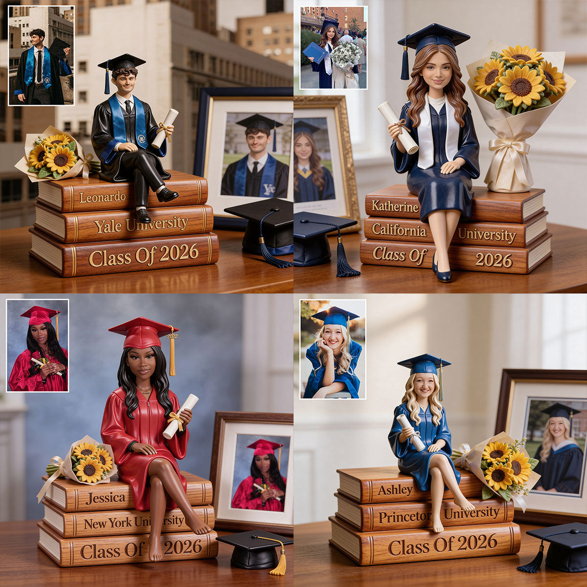 Look Who's Graduated - Personalized Graduation Custom Shaped Wood Plaque
