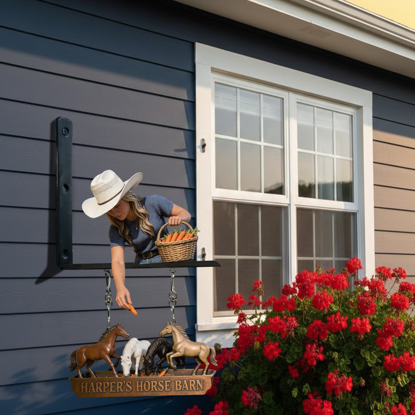 Custom Any Photo - Personalized Horse Wooden Wall Mount Sign