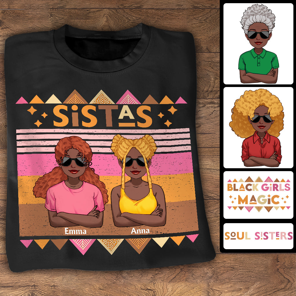 Black Girl Magic - Personalized African American T-shirt And Hoodie