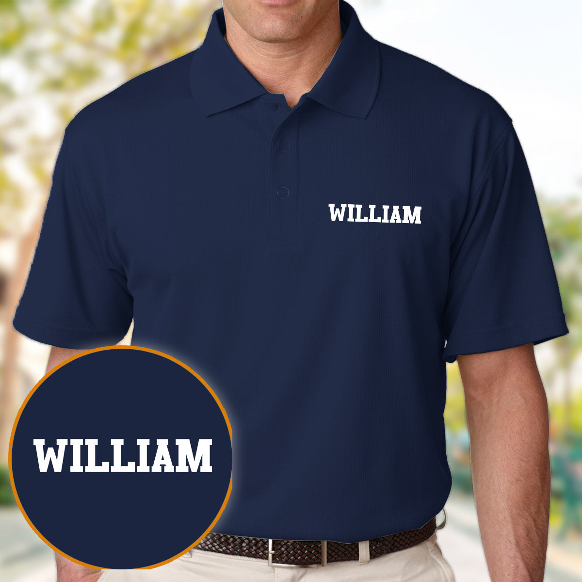 Custom Name - Personalized Couple Embroidered Polo Shirt