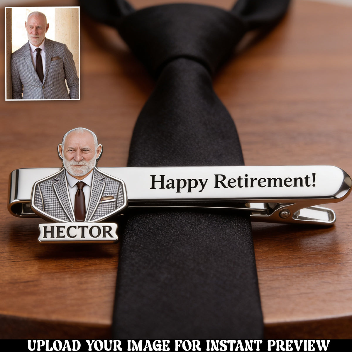 Gift For Male Co-Workers - Personalized Colleague Tie Clip