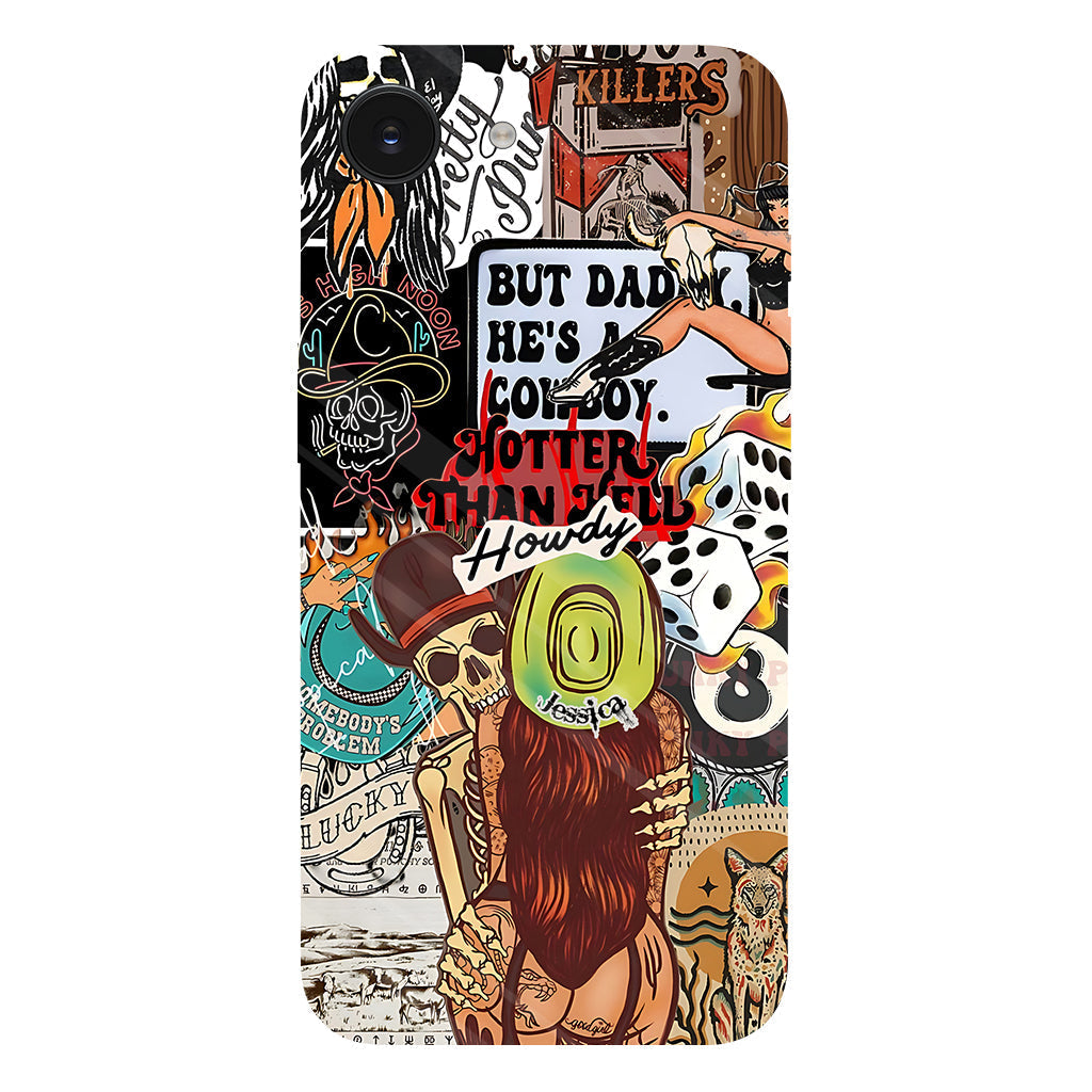 Howdy Cowgirl - Personalized Cowgirl Full Print Phone Case