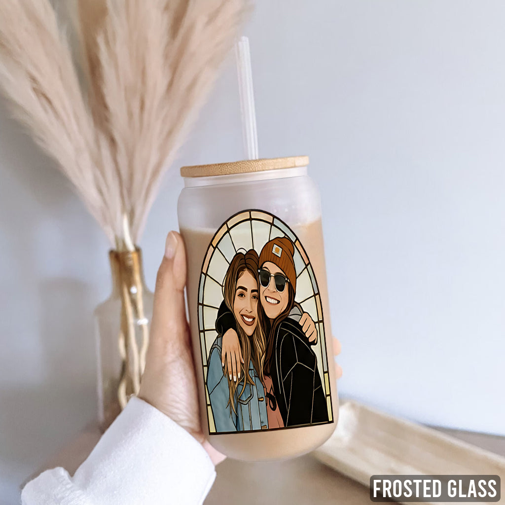 Gift For Work Besties - Personalized Colleague Can Glass