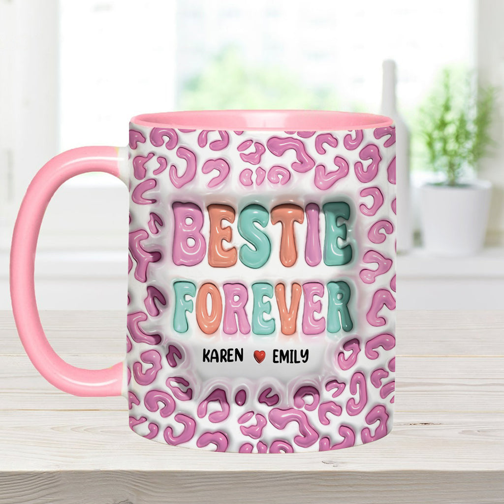 Bestie Forever - Personalized Bestie Accent Mug