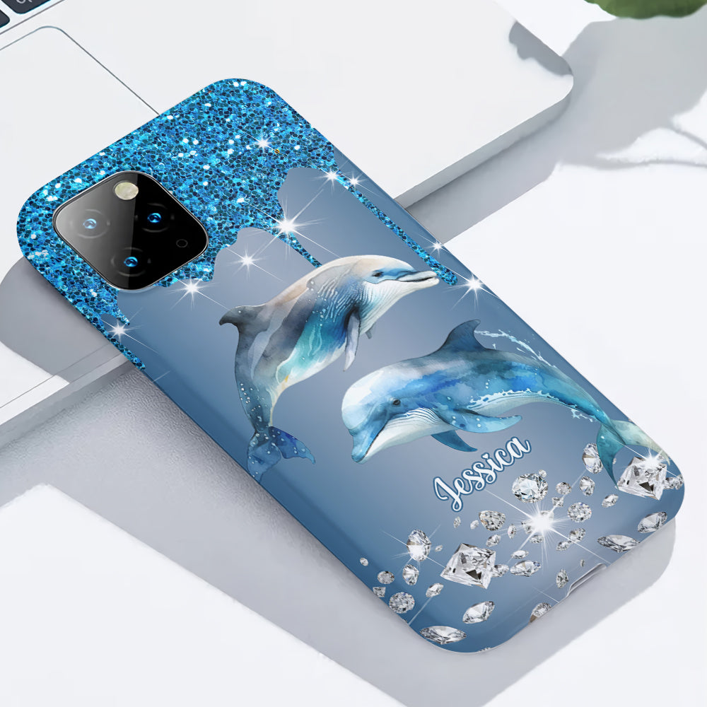 Beautiful Dolphins - Personalized Dolphin Full Print Phone Case