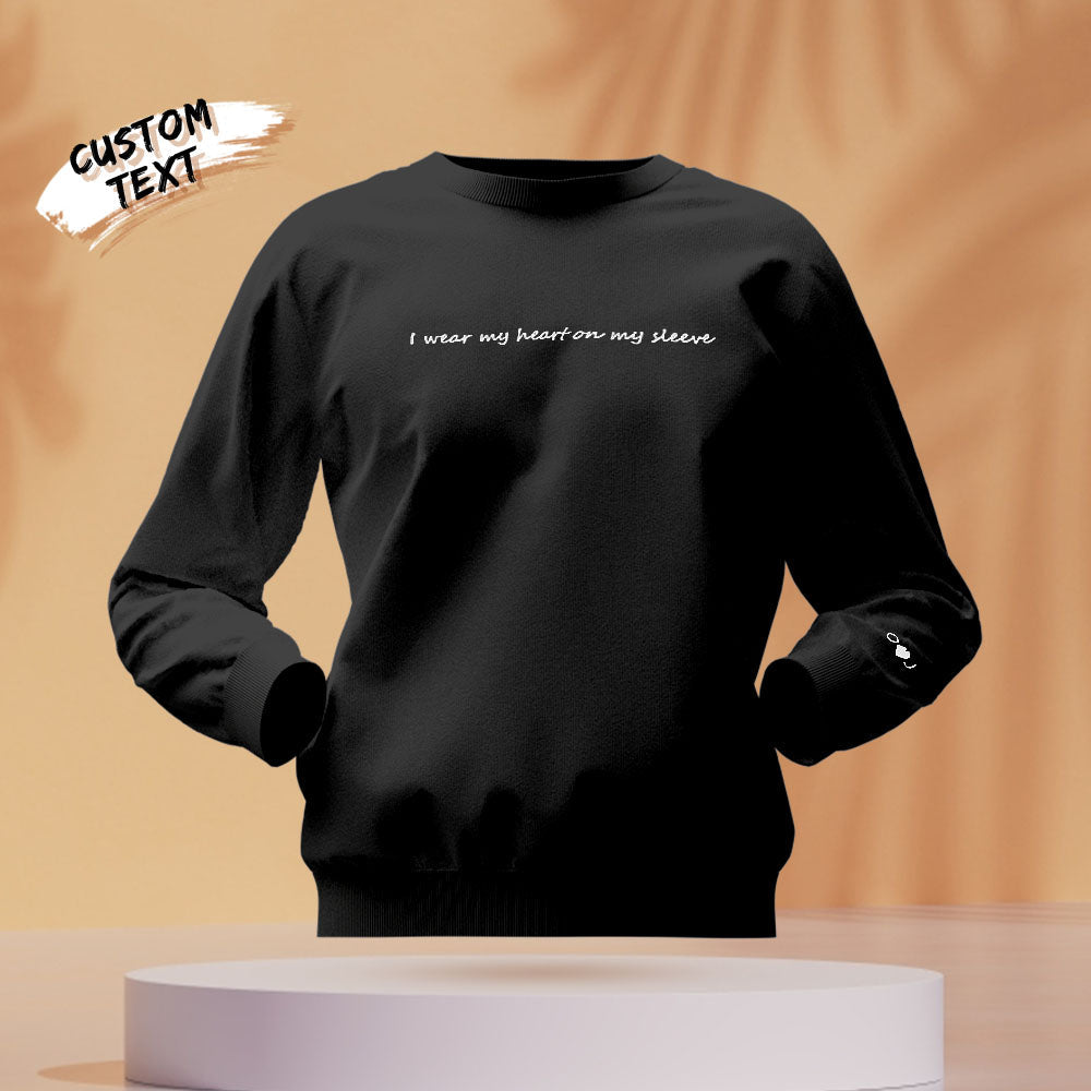 Custom Text - Personalized Couple Sweatshirt