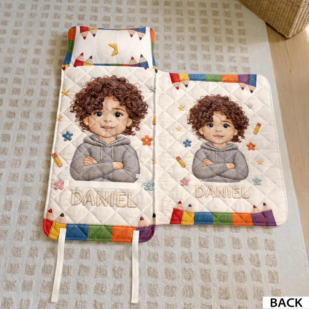 Colored Pencils - Personalized Kid Nap Mat