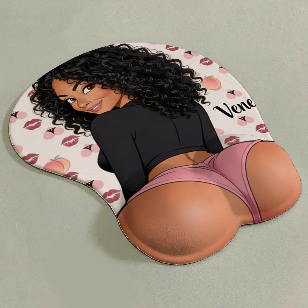 Funny Naughty Humor Gift for Colleague - Personalized Colleague 3D Mouse Pad