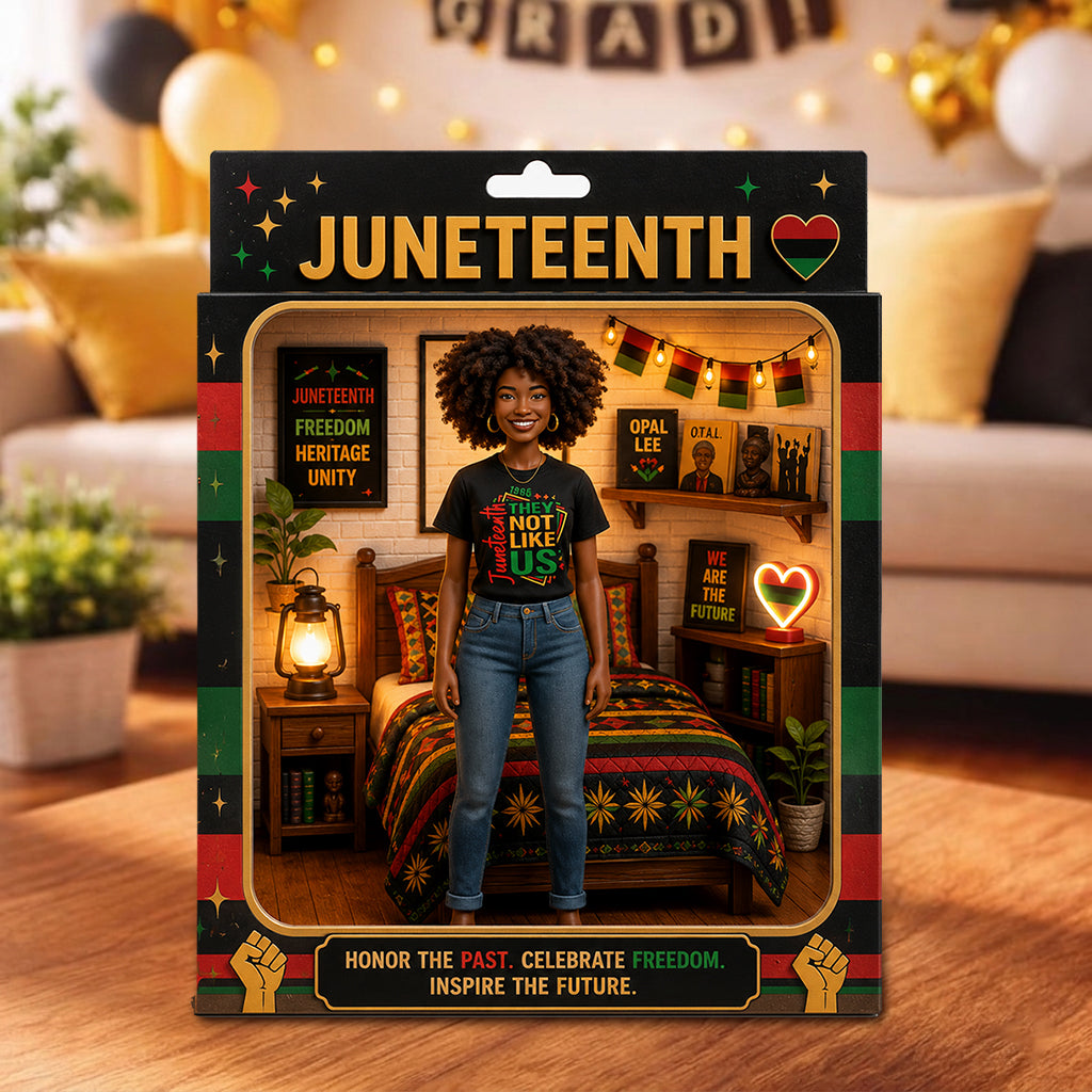 Happy Juneteenth - Personalized Juneteenth Acrylic Display Box