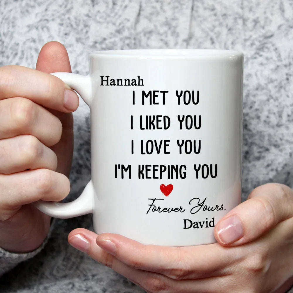 Romantic Mug with Love Quote, Ceramic Cup Design, Heartfelt Expression, Perfect Gift for Couples