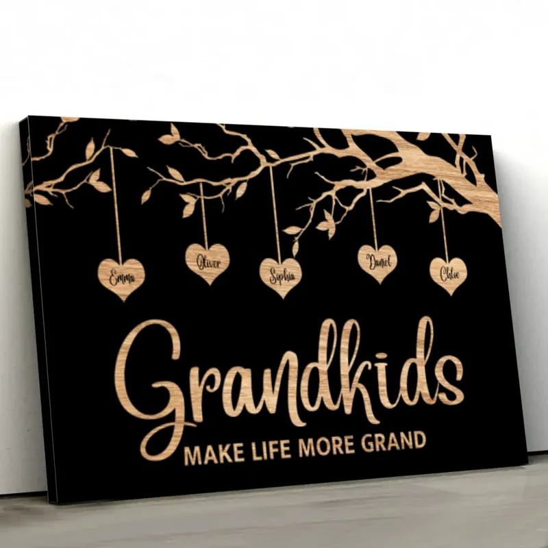 Personalized Family Love Poster or Keychain or Ornament or Plaque – Custom Family Portrait Art Gift for Parents, Grandparents, or Siblings