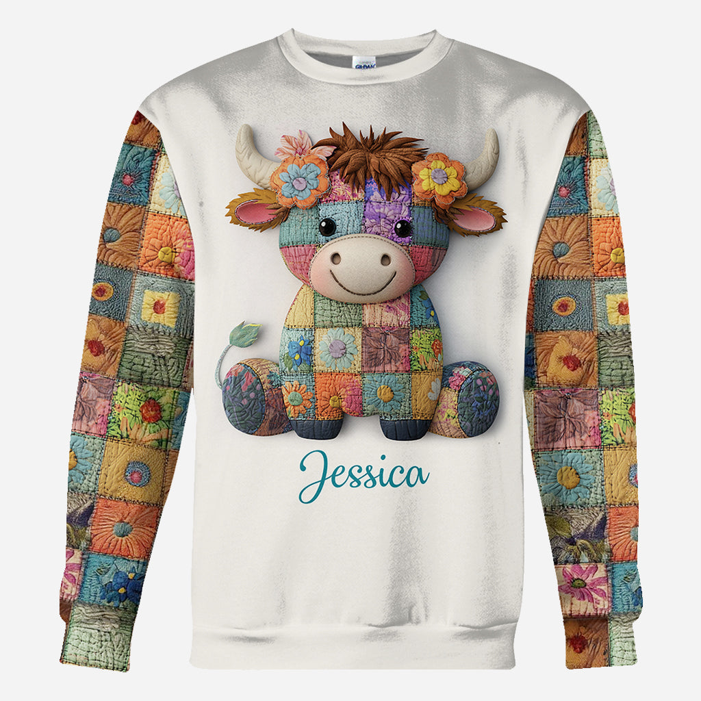 Just A Girl Who Loves Highland Cows - Personalized Highland Cow All Over Shirt