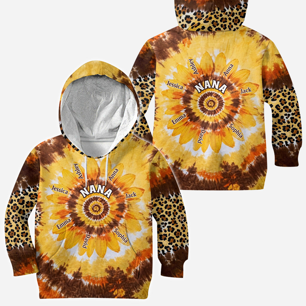 Grandms's Little Sunflower - Personalized Grandma All Over Shirt