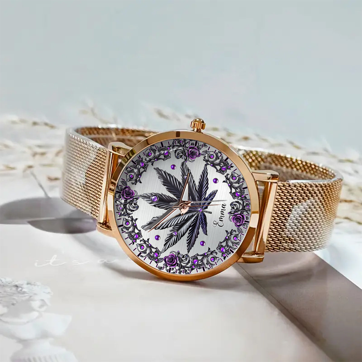 Beautiful Marijuanas - Personalized Weed Women Hand Watch