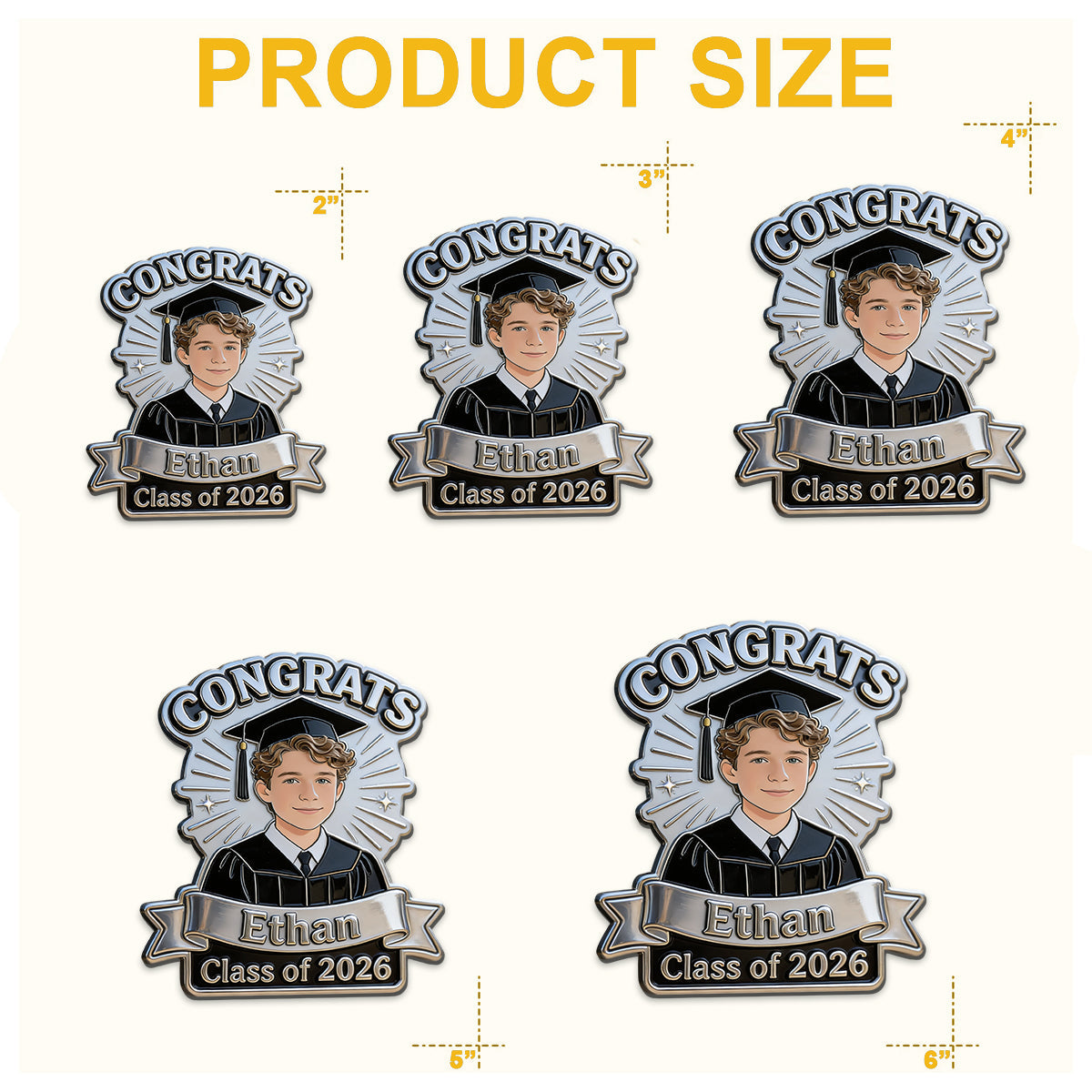 Class Of 2026 - Personalized Graduation Magnet