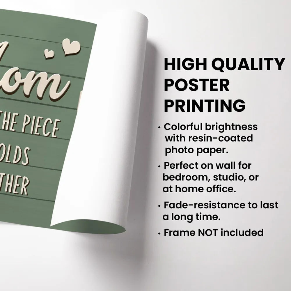 Personalized Crossword Poster – Custom Gift for Mom, Wife & Daughter