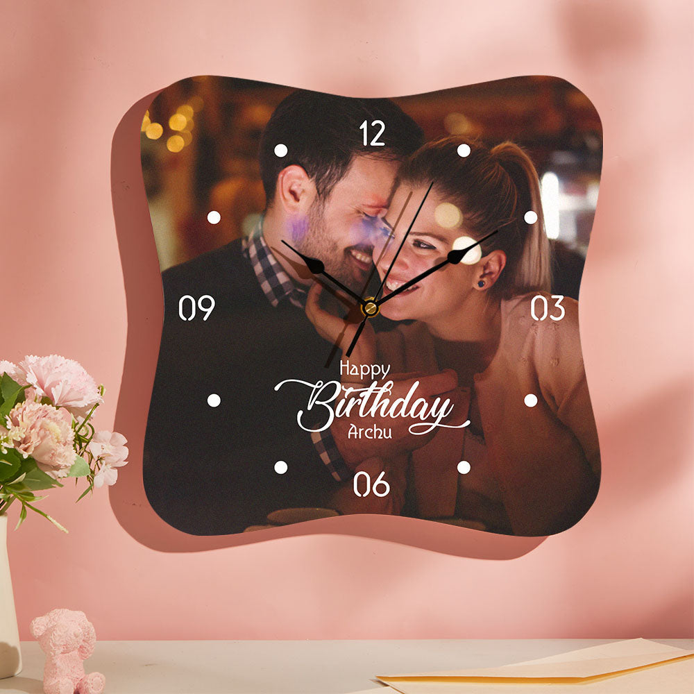 Custom Photo Clock - Personalized Birthday Clock