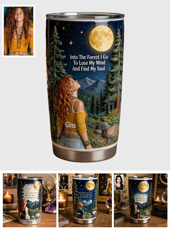 Into The Forest I Go - Personalized Witch Tumbler