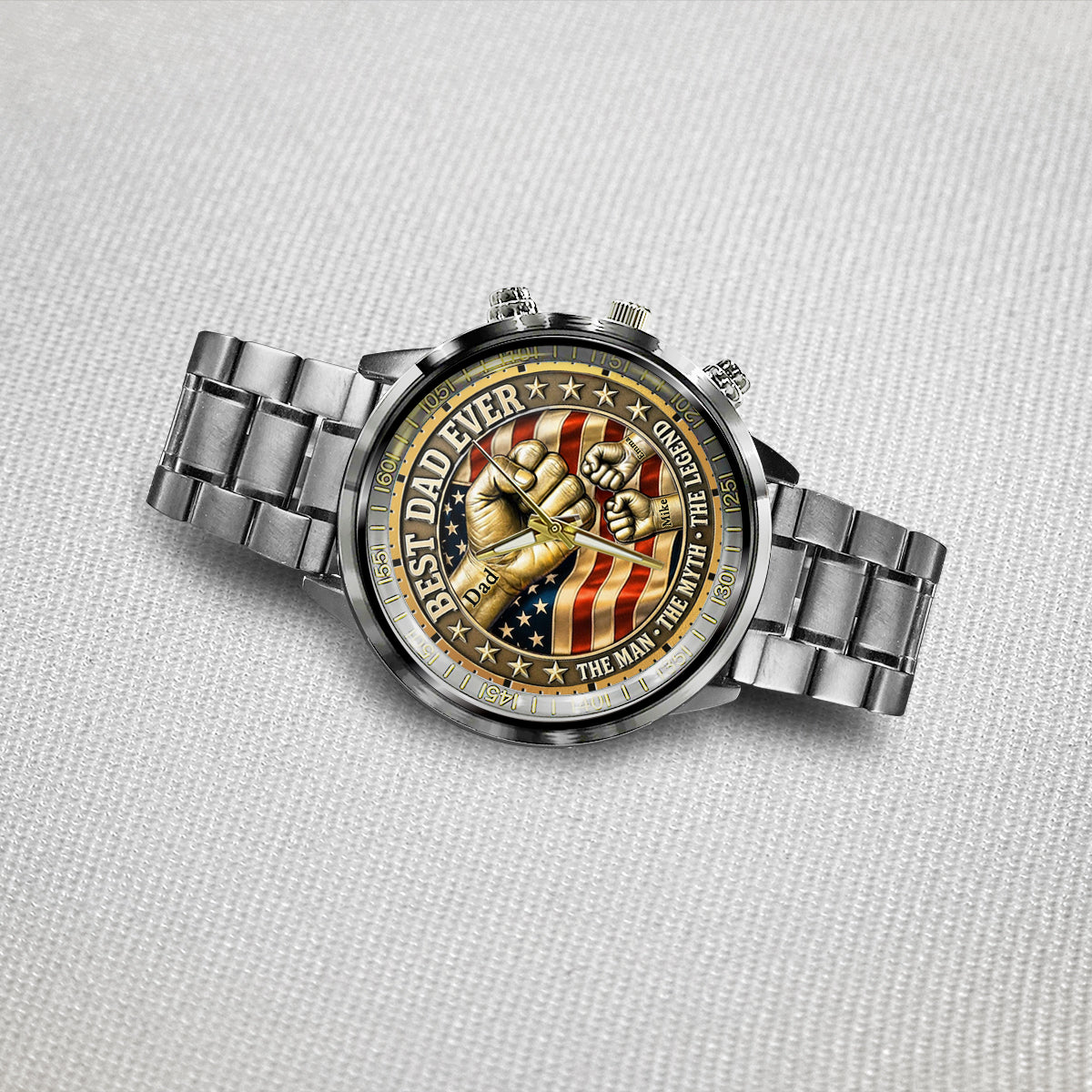 Best Dad Ever - Personalized Father Hand Watch