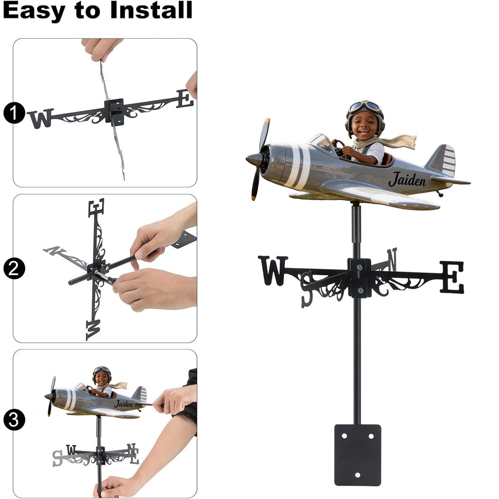Custom Any Photo, Any Vehicle - Personalized Kid Weather Vane