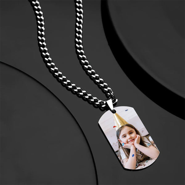 Happy Birthday - Personalized Photo Necklace