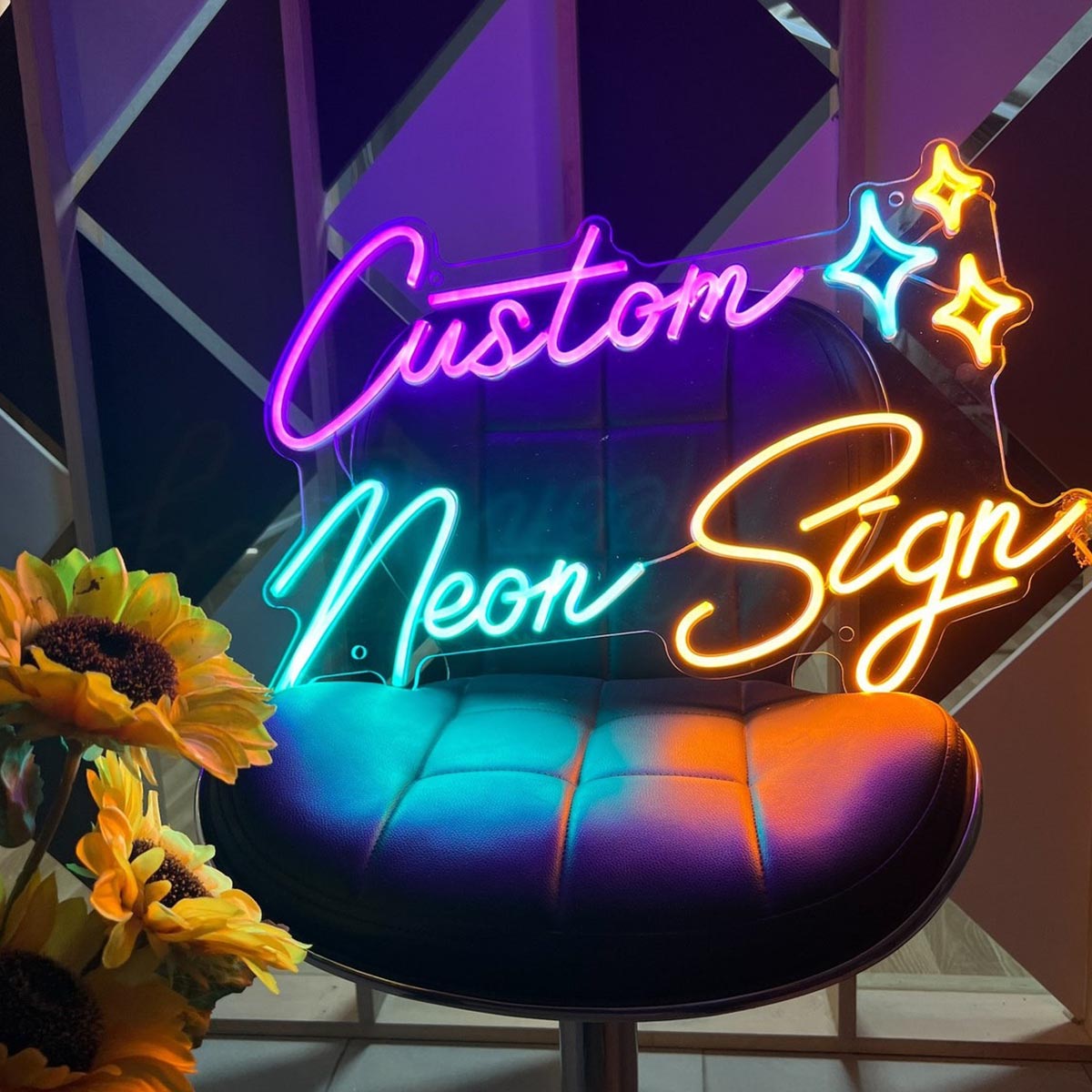 Dog Ears - Gift for dog lovers - Personalized Neon Sign